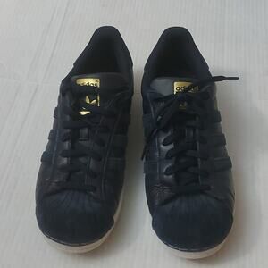 Adidas Men's Superstar Shelltoe Blue Suede Size 10